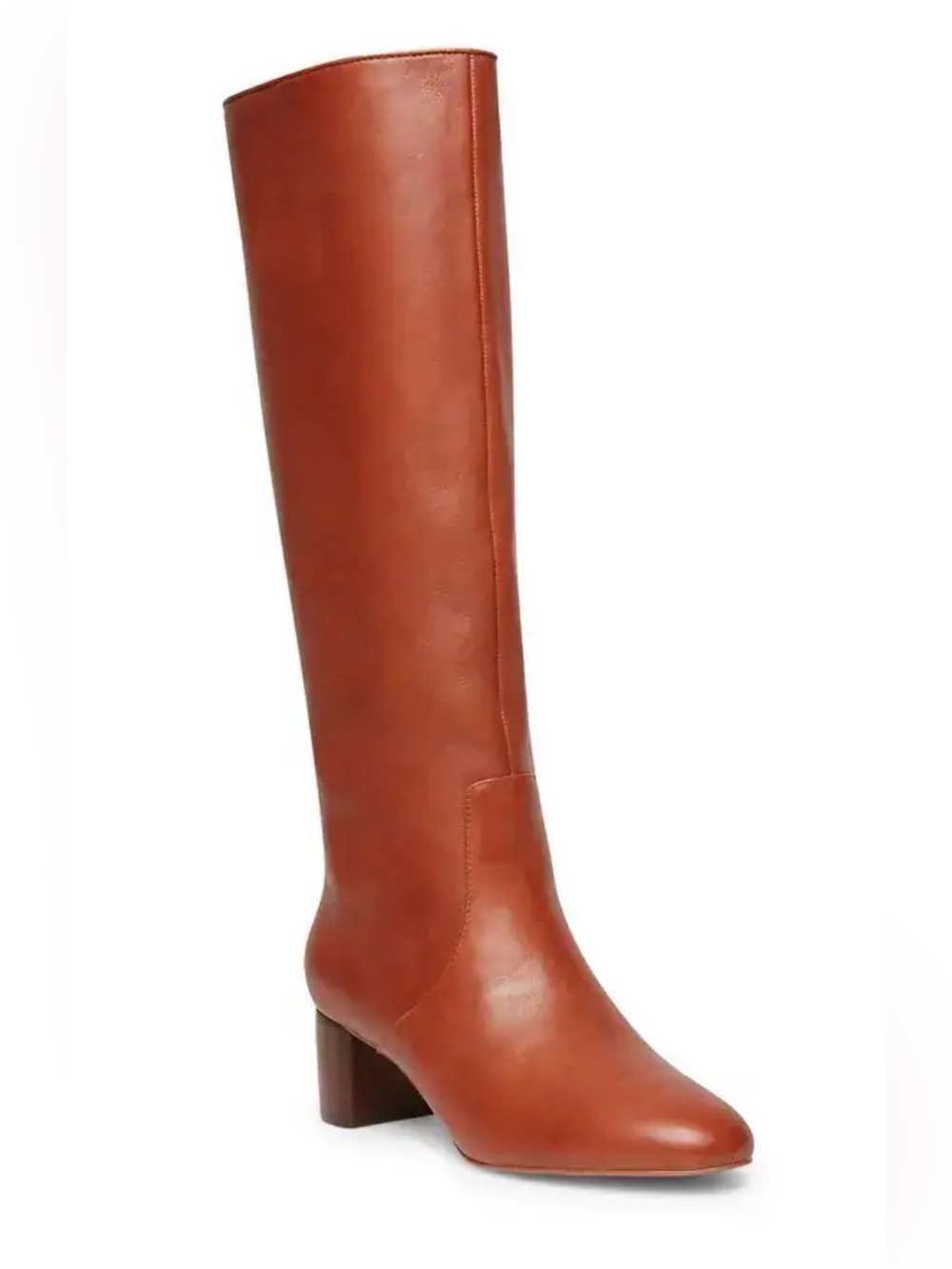 STEVEN BY STEVE MADDEN Reallie Classic Tall Leather Riding Boot - COGNAC
